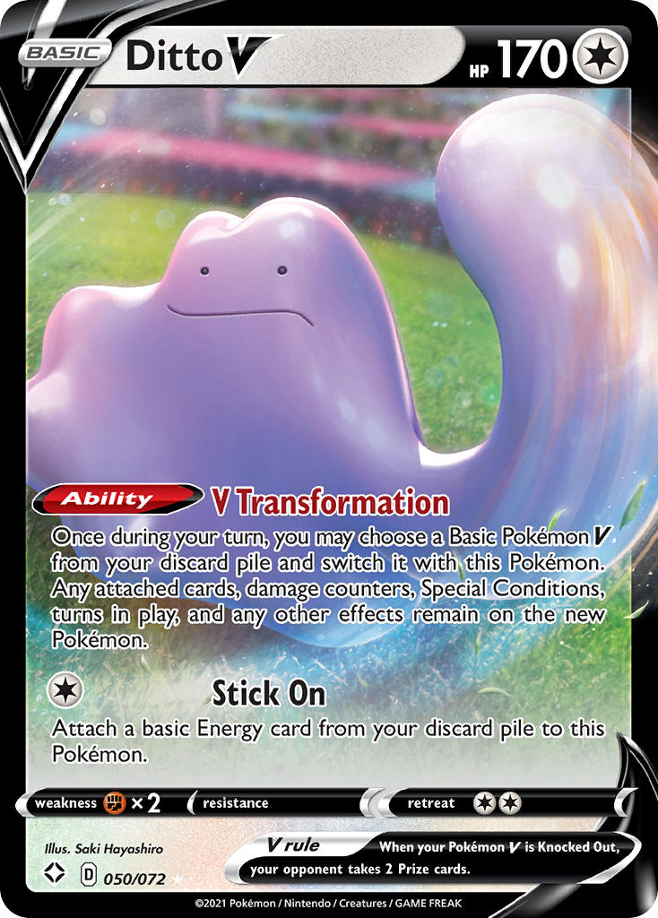 Ditto V (050/072) [Sword & Shield: Shining Fates] | Chromatic Games