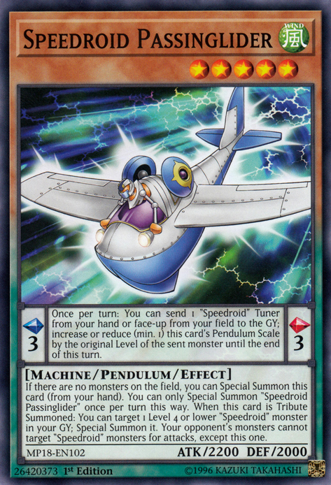 Speedroid Passinglider [MP18-EN102] Common | Chromatic Games