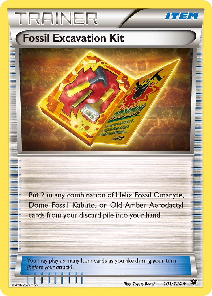 Fossil Excavation Kit (101/124) [XY: Fates Collide] | Chromatic Games