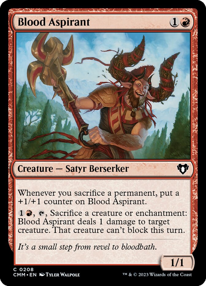 Blood Aspirant 208/451 (Commander Masters)  - Foil | Chromatic Games