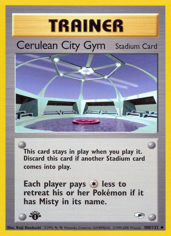 Cerulean City Gym (108/132) [Gym Heroes 1st Edition] | Chromatic Games