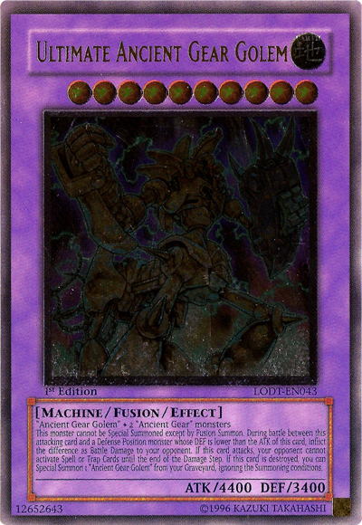 Ultimate Ancient Gear Golem [LODT-EN043] Ultimate Rare | Chromatic Games
