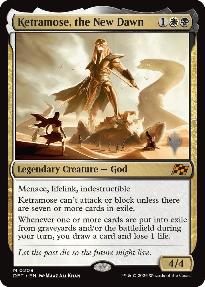 Ketramose the New Dawn 209 (Promo Pack: Aetherdrift)  - Foil | Chromatic Games