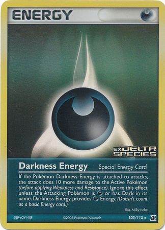 Darkness Energy (103/113) (Stamped) [EX: Delta Species] | Chromatic Games