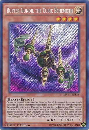 Buster Gundil the Cubic Behemoth [MVP1-ENS35] Secret Rare | Chromatic Games
