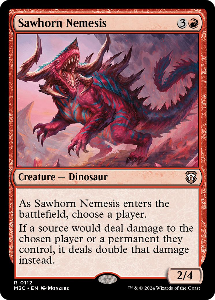 Sawhorn Nemesis [Modern Horizons 3 Commander] | Chromatic Games