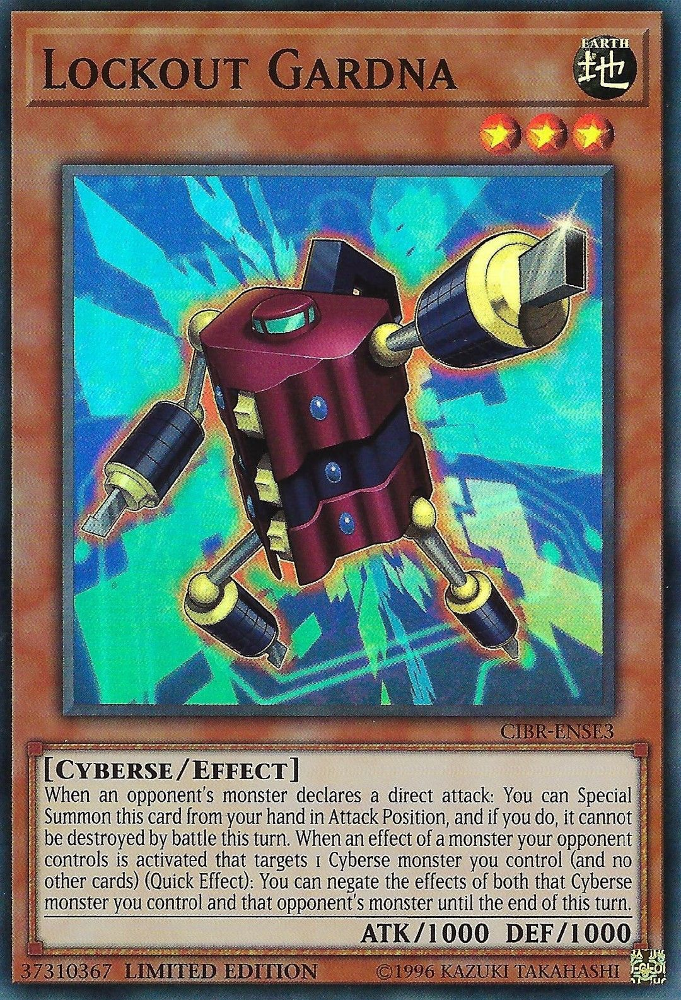 Lockout Gardna [CIBR-ENSE3] Super Rare | Chromatic Games