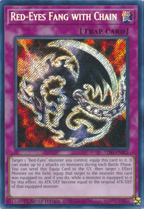 Red-Eyes Fang with Chain [LDS1-EN021] Secret Rare | Chromatic Games