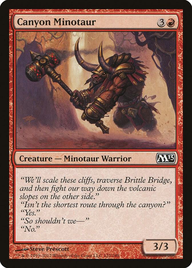 Canyon Minotaur 122/249 (Magic 2013 (M13))  | Chromatic Games