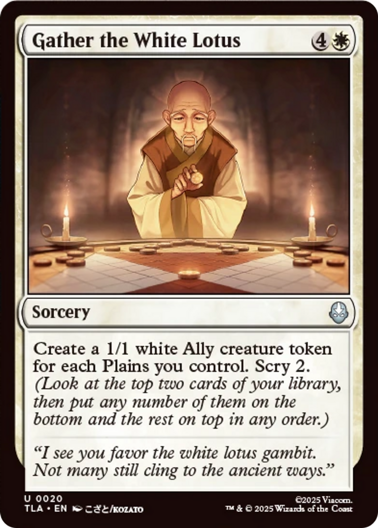Gather the White Lotus [Avatar: The Last Airbender] | Chromatic Games