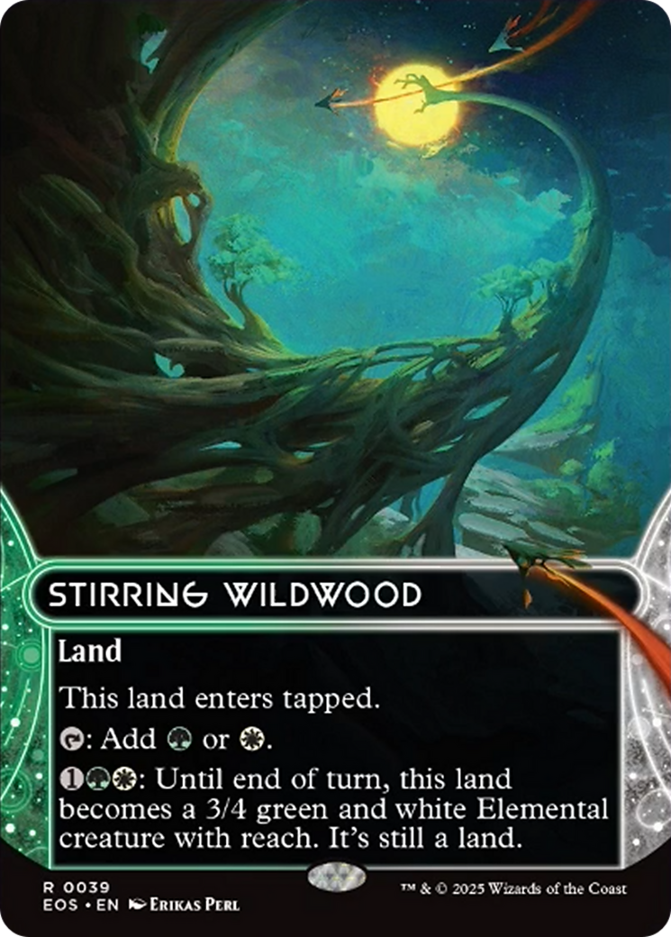 Stirring Wildwood (0039) (Borderless) [Edge of Eternities: Stellar Sights] | Chromatic Games