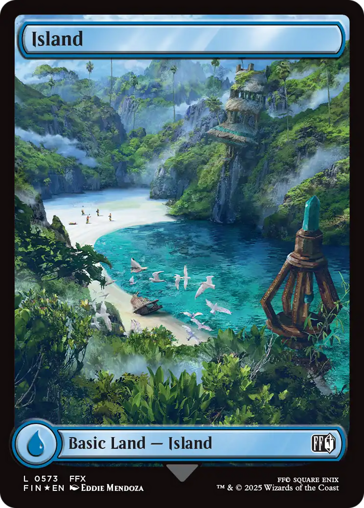 Island (0573) (Surge Foil) [FINAL FANTASY] | Chromatic Games
