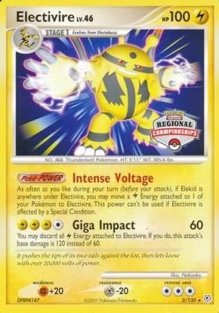 Electivire (3/130) (Regional Championship Promo) [Diamond & Pearl: Base Set] | Chromatic Games