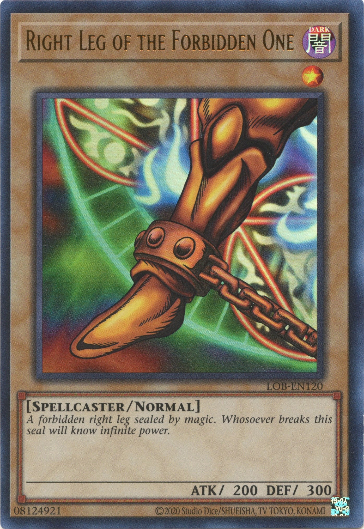 Right Leg of the Forbidden One (25th Anniversary) [LOB-EN120] Ultra Rare | Chromatic Games