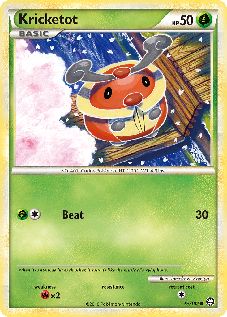 Kricketot (65/102) [HeartGold & SoulSilver: Triumphant] | Chromatic Games