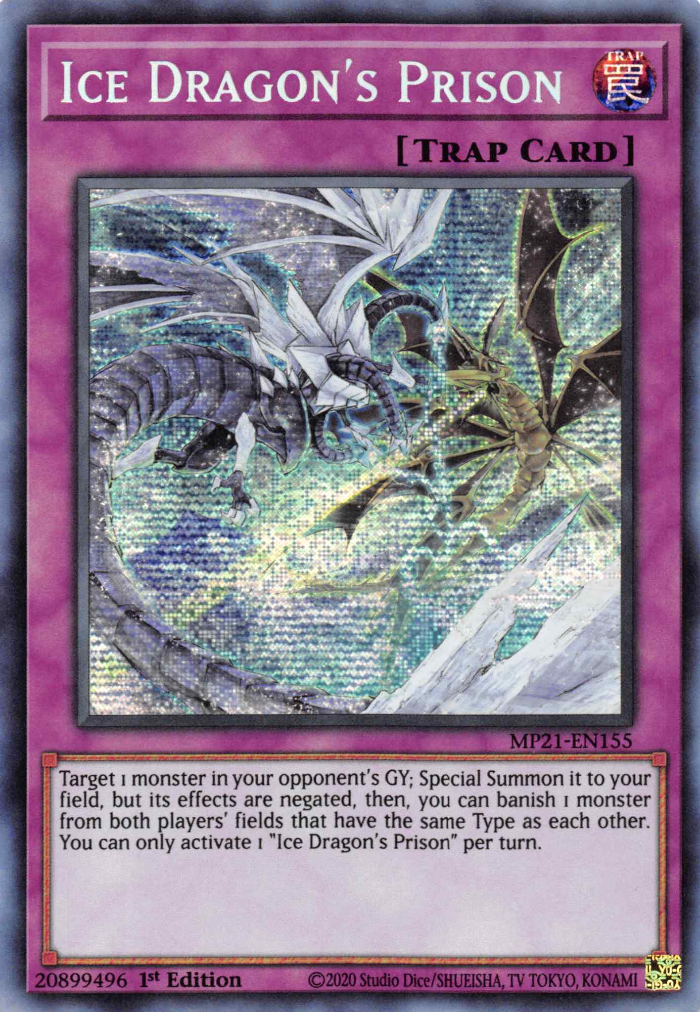 Ice Dragon's Prison [MP21-EN155] Prismatic Secret Rare | Chromatic Games