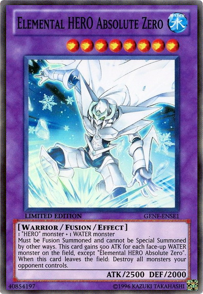 Elemental Hero Absolute Zero [GENF-ENSE1] Super Rare | Chromatic Games