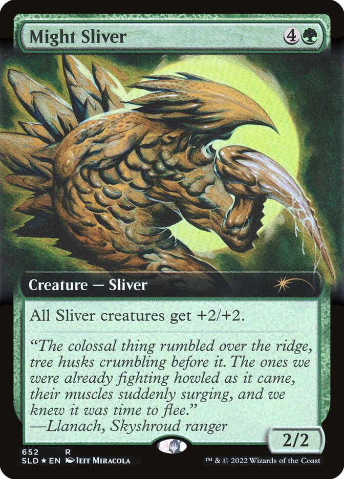 Might Sliver (Extended Art) [Secret Lair Drop Promos] | Chromatic Games