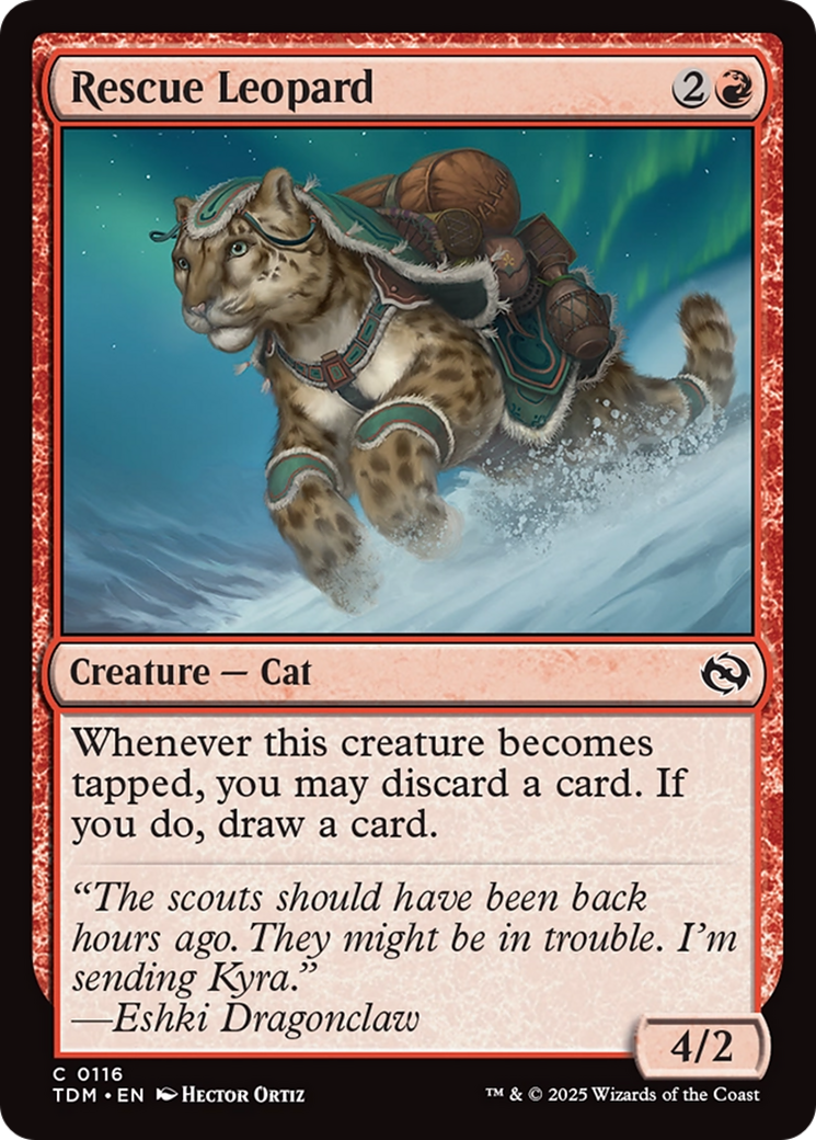 Rescue Leopard [Tarkir: Dragonstorm] | Chromatic Games