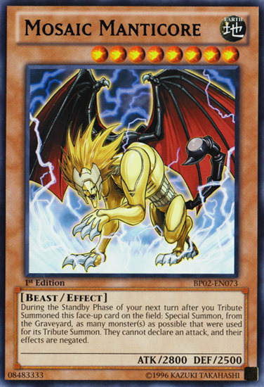 Mosaic Manticore [BP02-EN073] Mosaic Rare | Chromatic Games
