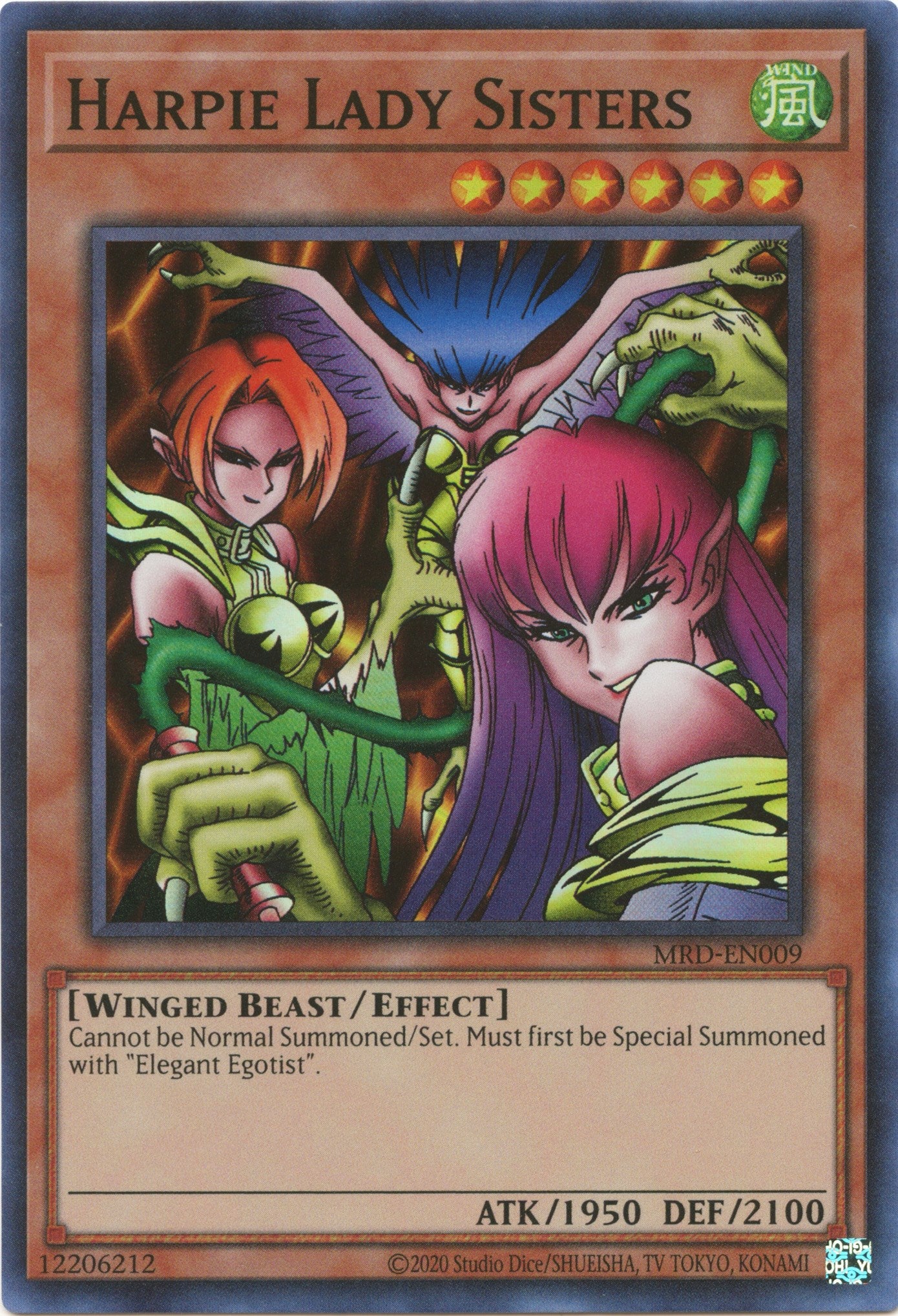 Harpie Lady Sisters (25th Anniversary) [MRD-EN009] Super Rare | Chromatic Games
