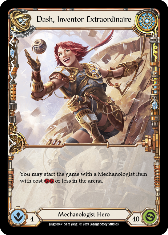 Dash, Inventor Extraordinaire [HER009-P] (Promo)  1st Edition Cold Foil | Chromatic Games