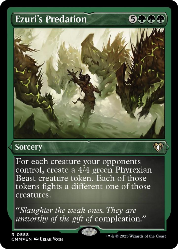 Ezuri's Predation (Foil Etched) [Commander Masters] | Chromatic Games