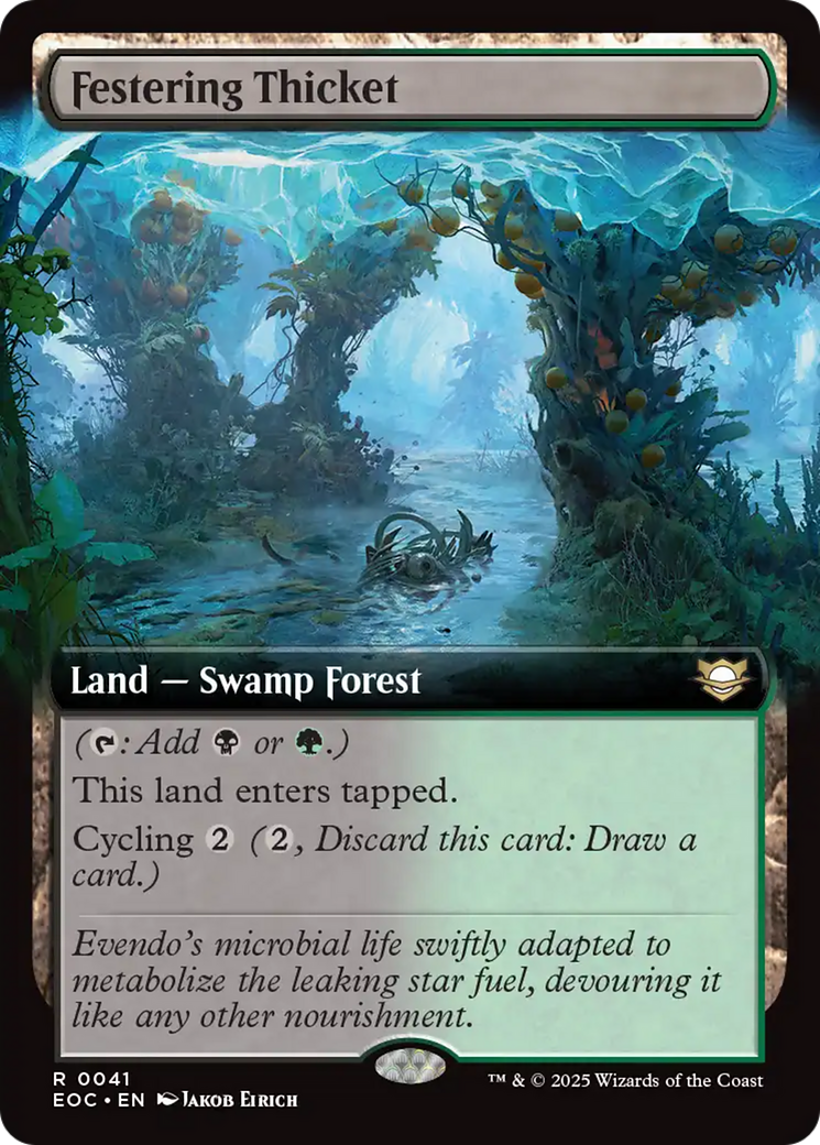 Festering Thicket (Extended Art) [Edge of Eternities Commander] | Chromatic Games