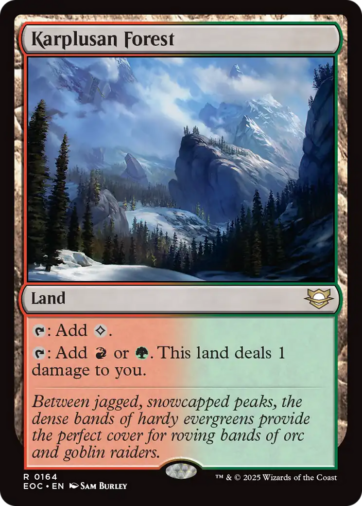 Karplusan Forest [Edge of Eternities Commander] | Chromatic Games