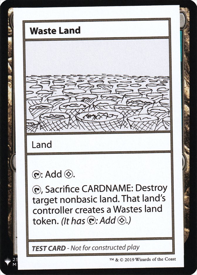 Waste Land [Mystery Booster Playtest Cards] | Chromatic Games