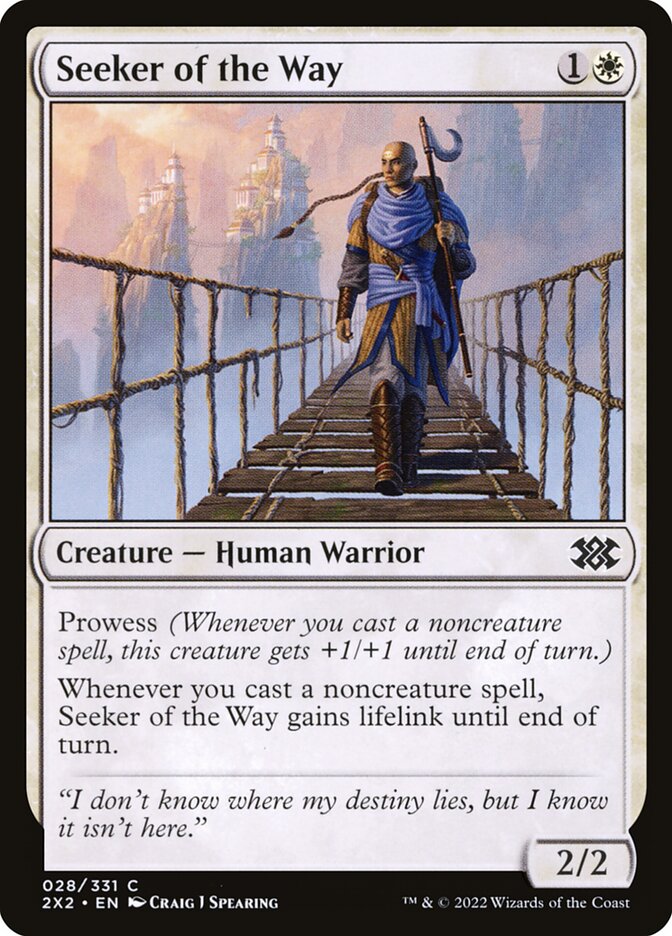 Seeker of the Way 28/331 (Double Masters 2022)  - Foil | Chromatic Games