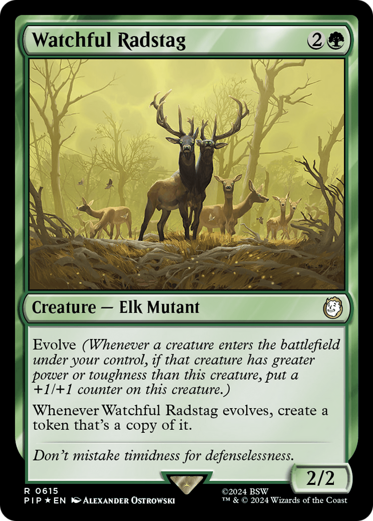 Watchful Radstag (Surge Foil) [Fallout] | Chromatic Games