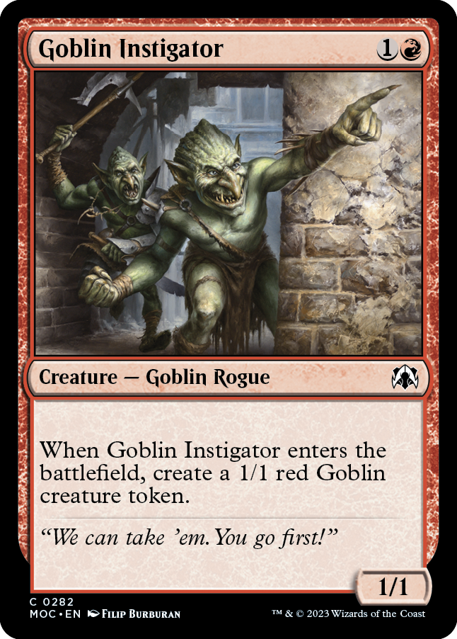 Goblin Instigator [March of the Machine Commander] | Chromatic Games