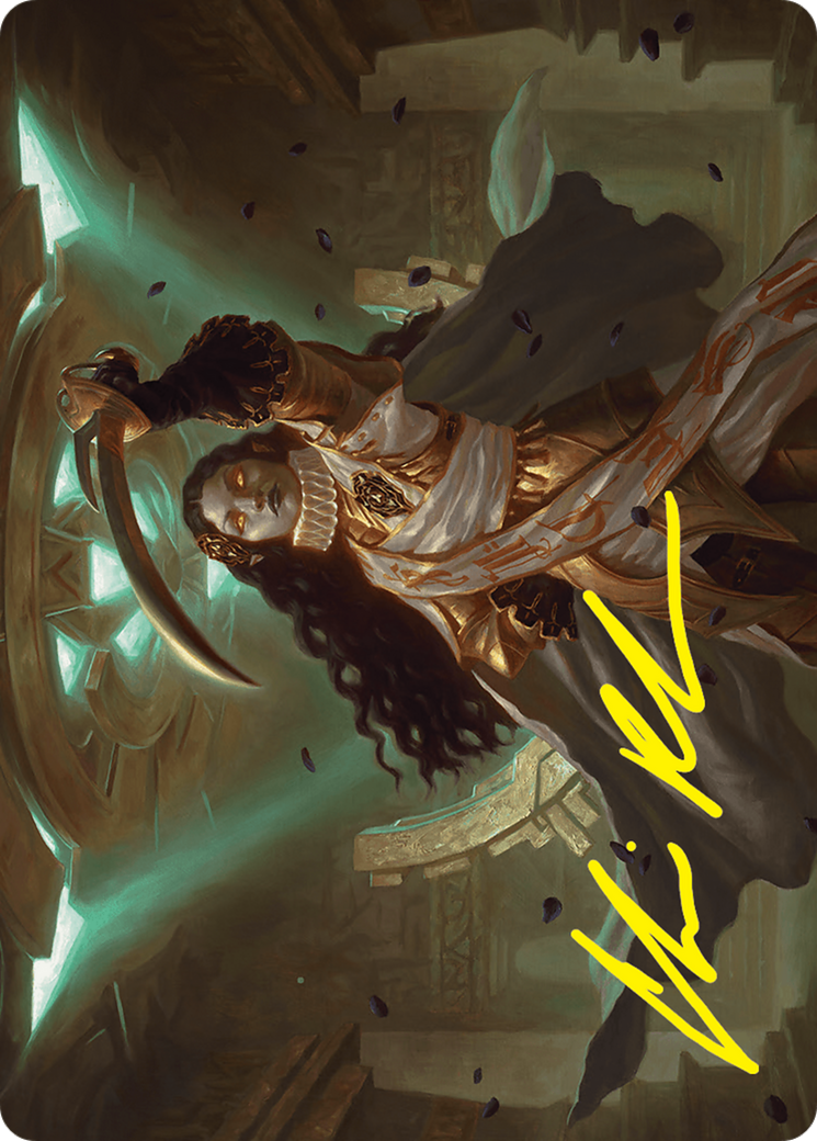 Elenda, Saint of Dusk Art Card (15/54) (Gold-Stamped Signature) [Foundations Art Series] | Chromatic Games