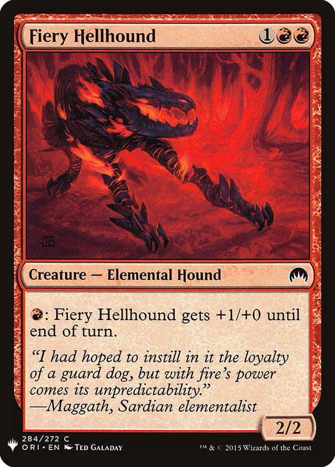 Fiery Hellhound [Mystery Booster] | Chromatic Games