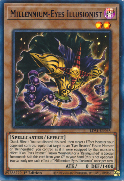 Millennium-Eyes Illusionist (Purple) [LDS1-EN045] Ultra Rare | Chromatic Games