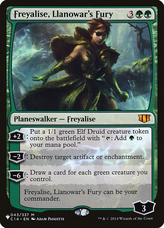 Freyalise, Llanowar's Fury [The List] | Chromatic Games