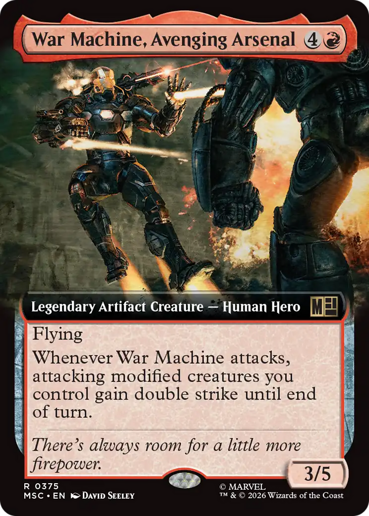 War Machine, Avenging Arsenal (Extended Art) [Marvel Super Heroes Commander] | Chromatic Games