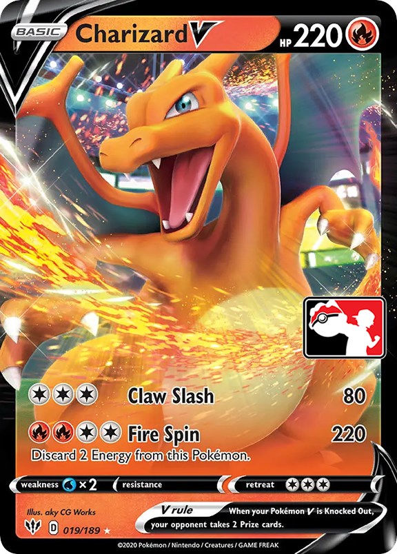 Charizard V (019/189) [Prize Pack Series One] | Chromatic Games