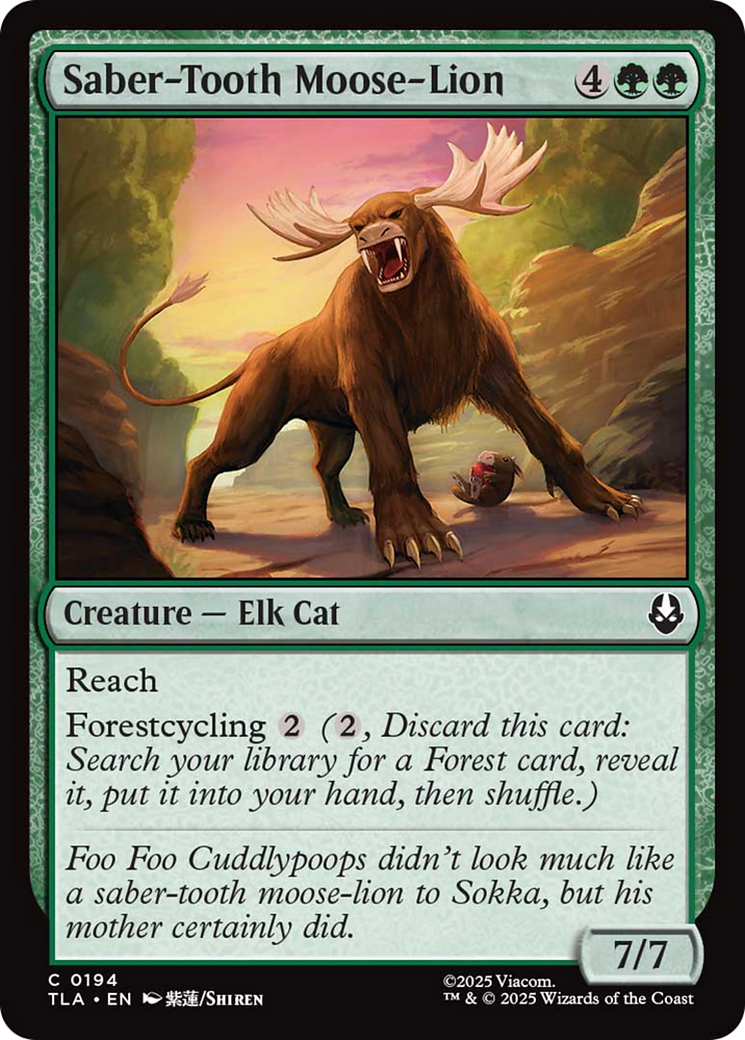 Saber-Tooth Moose-Lion [Avatar: The Last Airbender] | Chromatic Games