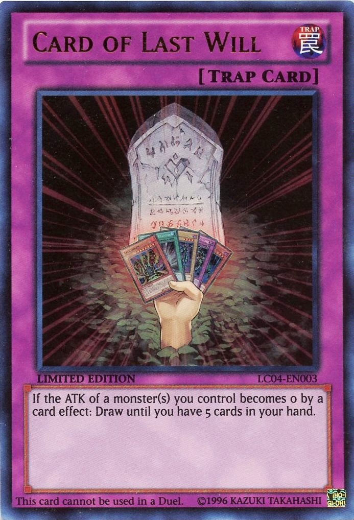 Card of Last Will [LC04-EN003] Ultra Rare | Chromatic Games