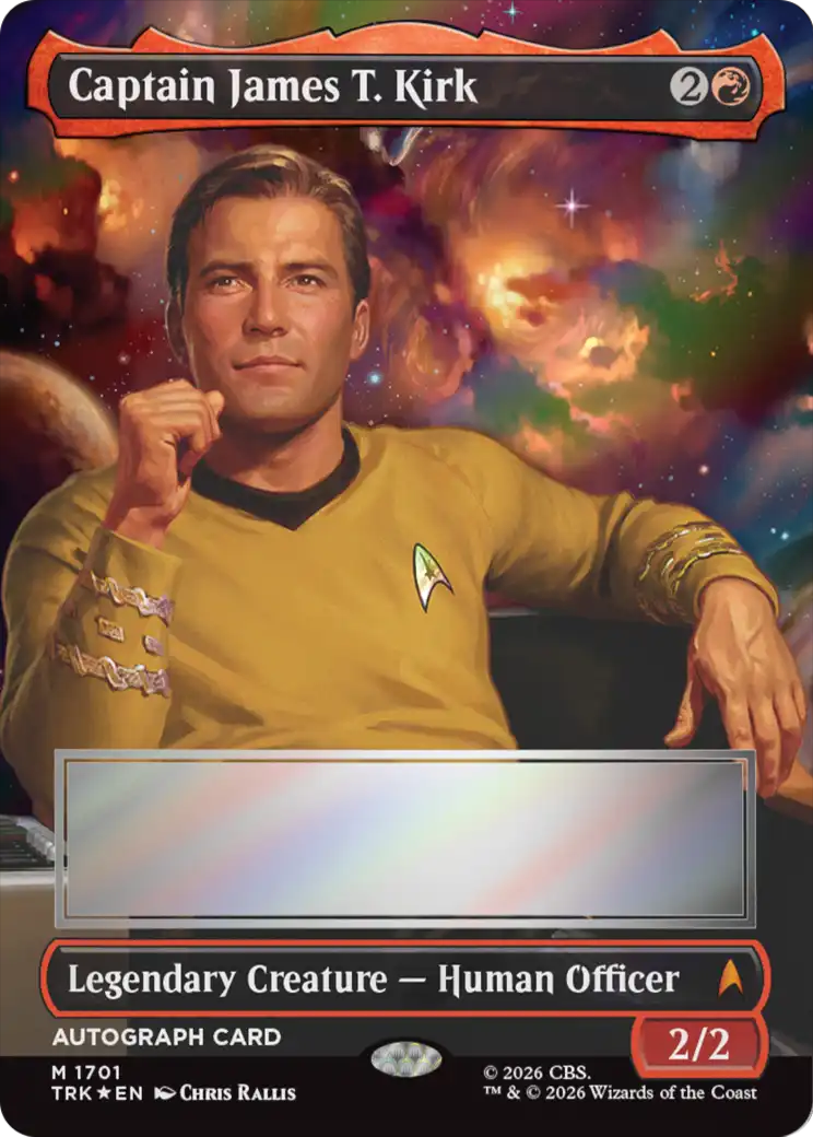 Captain James T. Kirk (Borderless) (Signed) [Star Trek] | Chromatic Games
