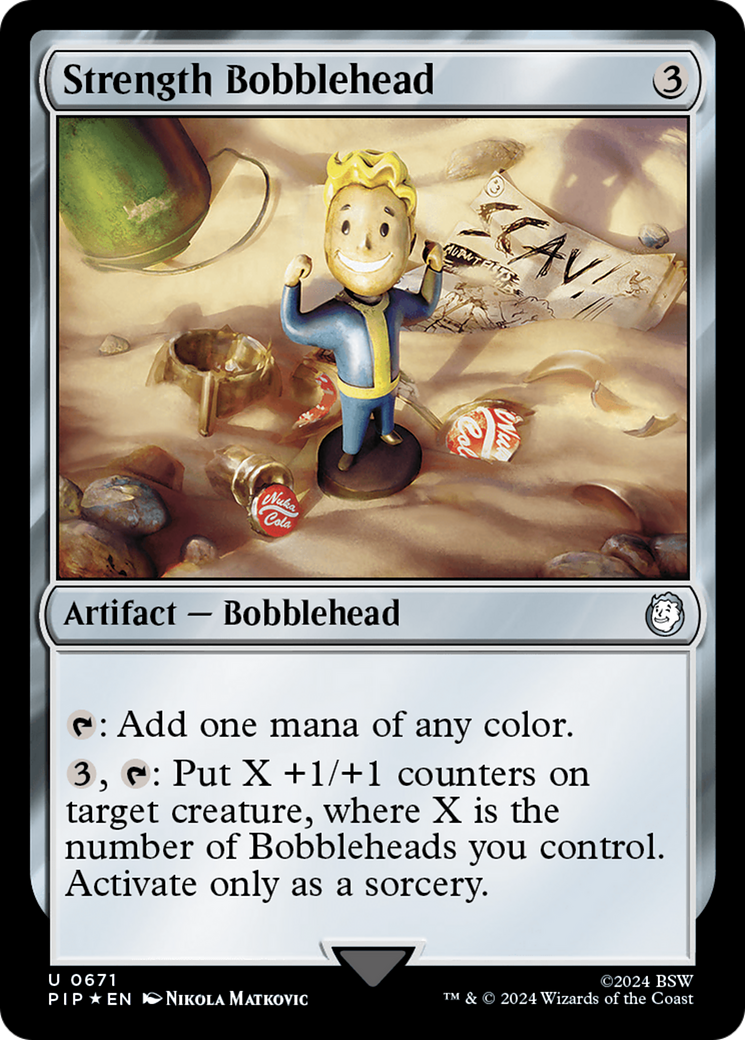 Strength Bobblehead (Surge Foil) [Fallout] | Chromatic Games