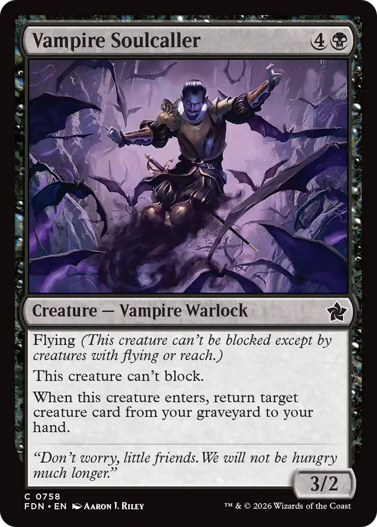 Vampire Soulcaller (0758) [Foundations] | Chromatic Games