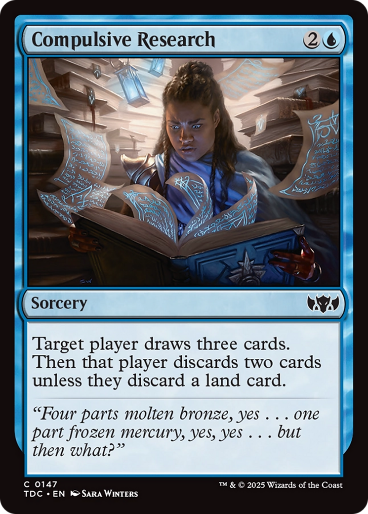 Compulsive Research [Tarkir: Dragonstorm Commander] | Chromatic Games