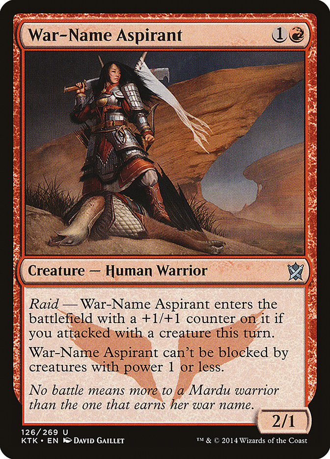 War-Name Aspirant 126 (Khans of Tarkir)  | Chromatic Games