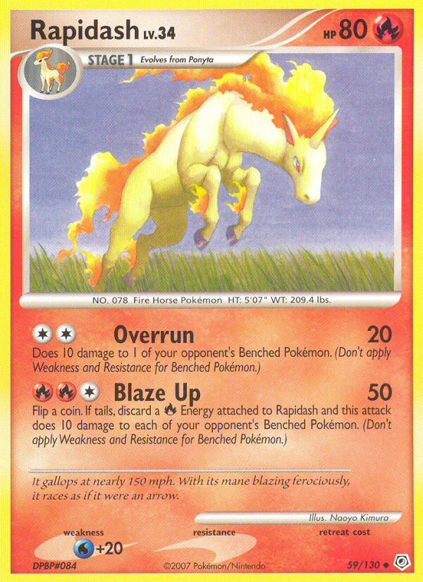 Rapidash (59/130) [Diamond & Pearl: Base Set] | Chromatic Games