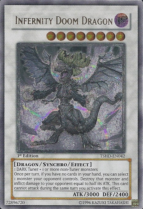 Infernity Doom Dragon [TSHD-EN042] Ultimate Rare | Chromatic Games