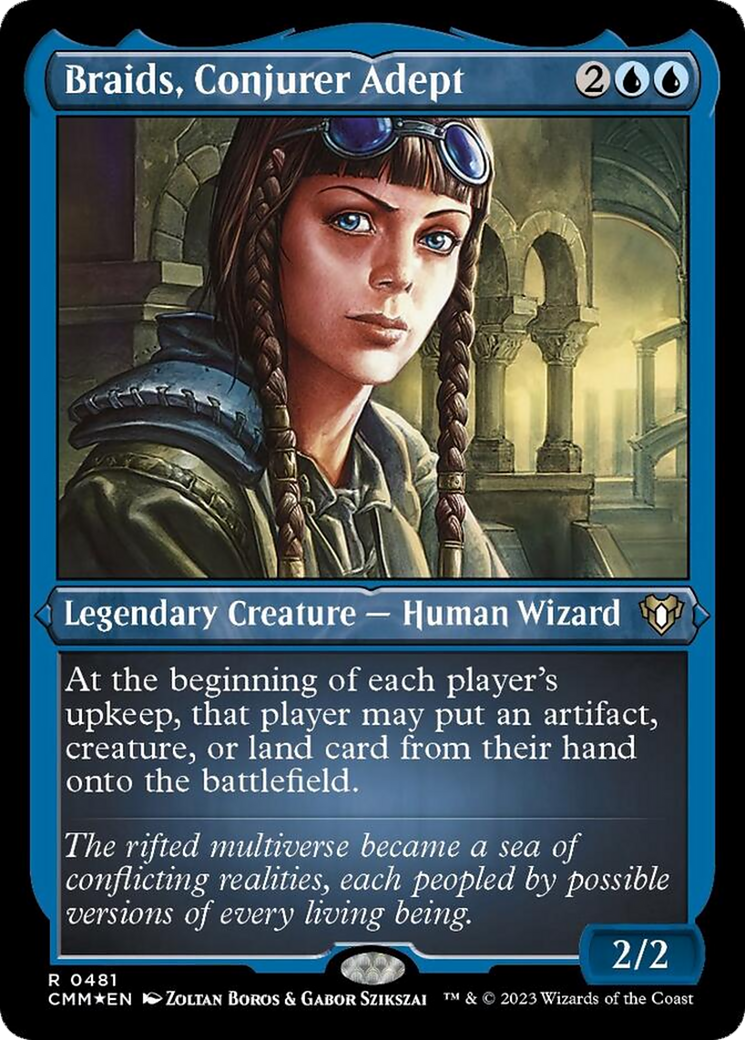 Braids, Conjurer Adept (Foil Etched) [Commander Masters] | Chromatic Games