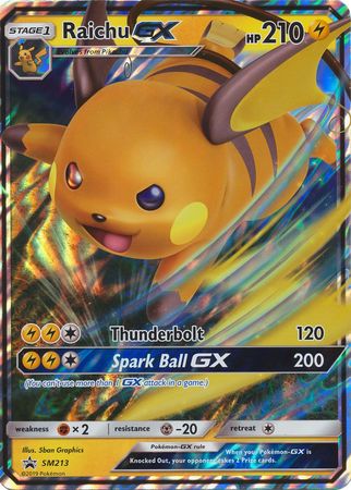 Raichu GX (SM213) (Jumbo Card) [Sun & Moon: Black Star Promos] | Chromatic Games